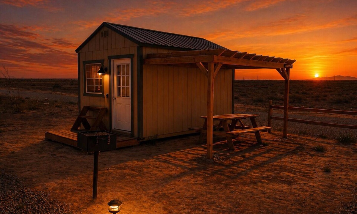 Pine Springs Cabin | Shumard Cabin @ Guadalupe Mountains Campfire Adventure Ranch
