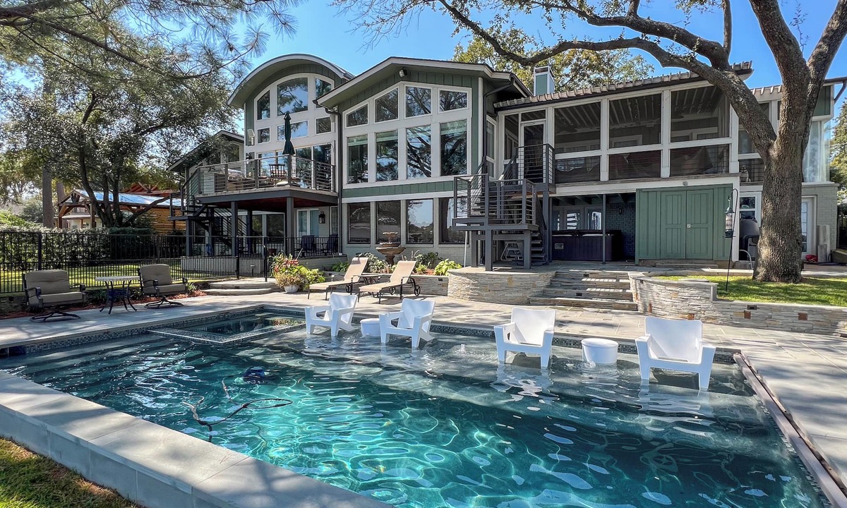 Star Harbor House | Simply Stunning! Elevated Lakefront Home with Pool! Golf/Fire Pit/Dockhouse