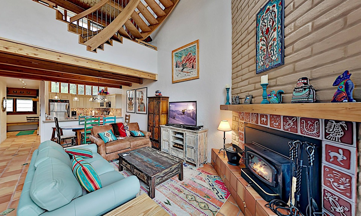 Taos Ski Valley Condo | Slopeside Penthouse | 2 Mountain-View Balconies, Fireplace & Covered Parking