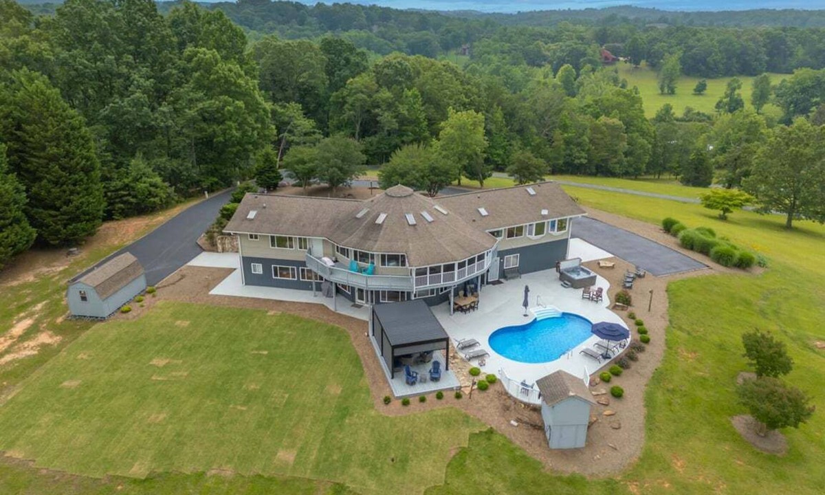 Lynn House | Smaland Falls | Foothills Home with Pool, Hot Tub, Sauna, Waterfall & Walking Trails