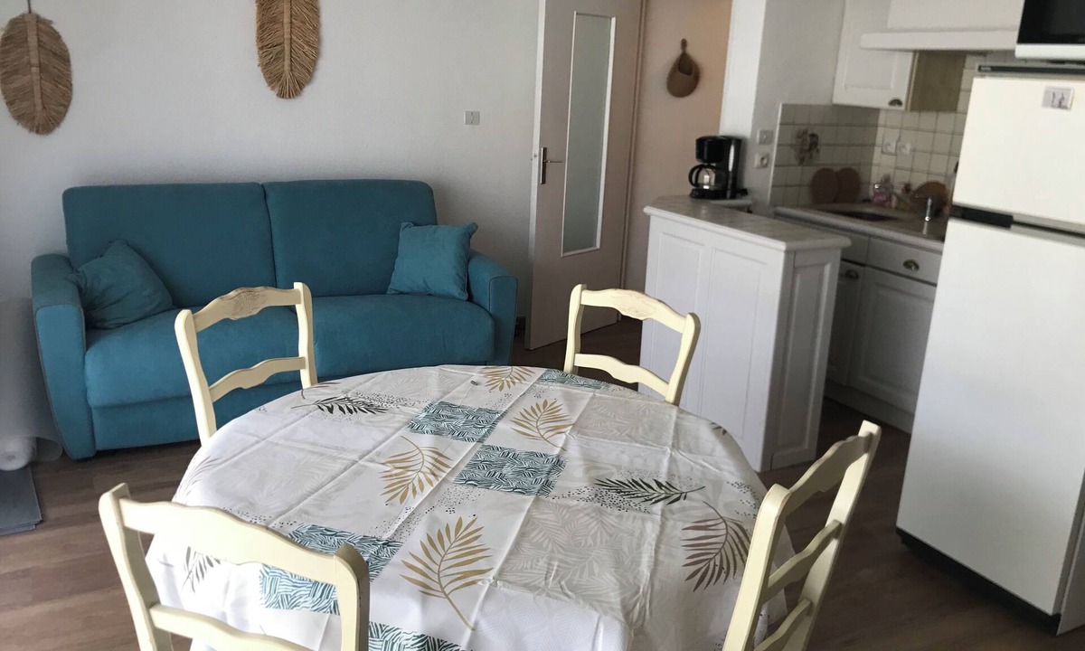 Sainte-Cecile-Plage Apartment | Small cocoon of 33m2, beautiful sea view, 50 m from the beach