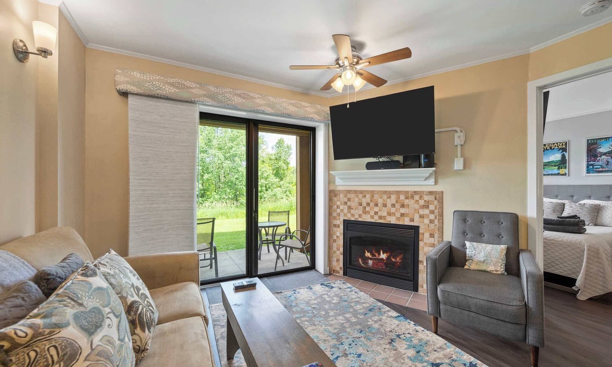 Great Valley Condo | SnowPine Condo, Queen Bed, Fireplace