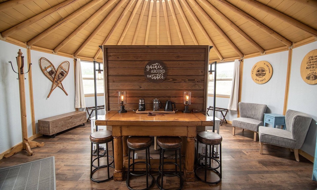Centennial House | Snowy Range Yurt Cabins - Blue Yurt