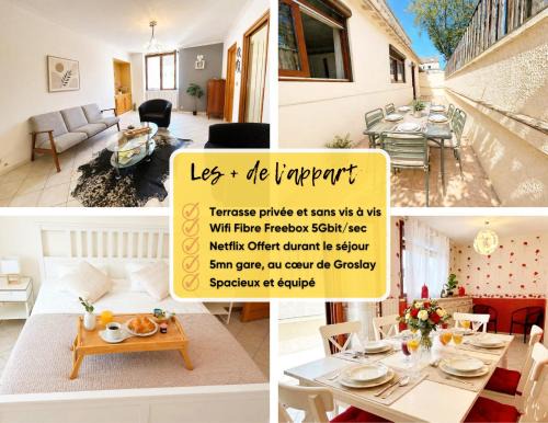 Centre House | Spacieux 3chambres,15mn paris, terrasse, parking