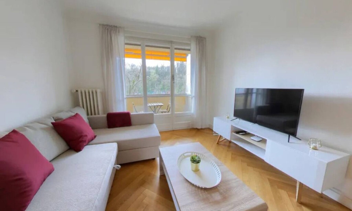 Plainpalais Apartment | Spacious 1-Bedroom Apartment w/River Views & Balcony - Jonction District