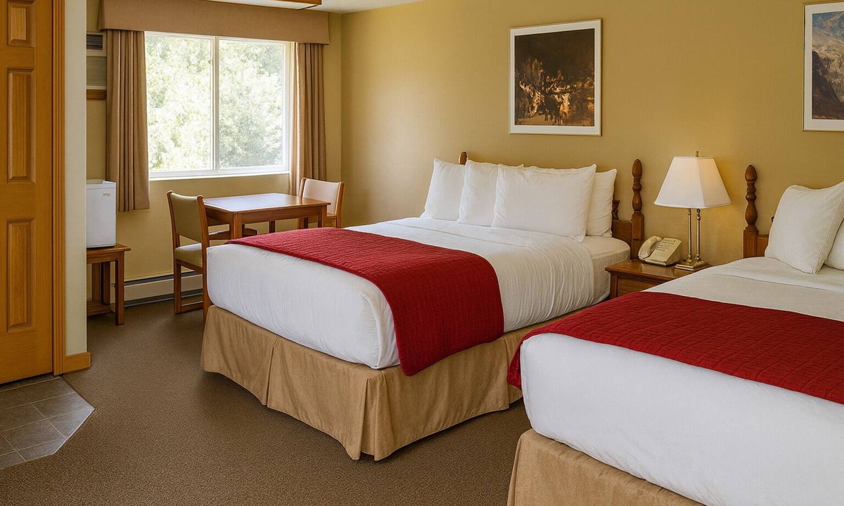 Dryden Hotel | Spacious 2nd Floor Room with Two Queen Beds