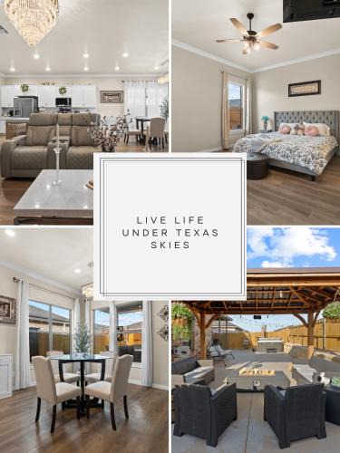 Midland House | Spacious 4BR West Texas Home Sleeps 8 Hot Tub Spa