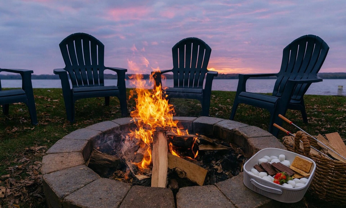 Fox Lake House | SPACIOUS and Stylish Lakefront Retreat, STUNNING Views, Firepit!