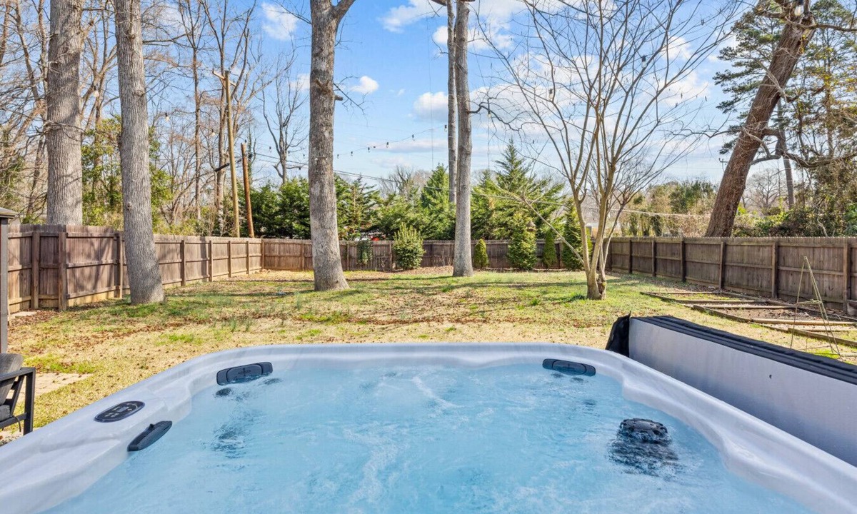 Charlotte House | Spacious Charlotte Retreat with Private Hot Tub