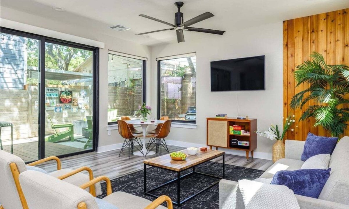 Holly House | Spacious East Austin Home Private Gym & Free Parking