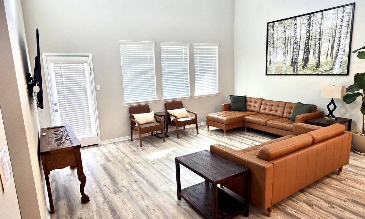 Kyle House | Spacious home near Austin with a large backyard perfect for enjoying sunsets.