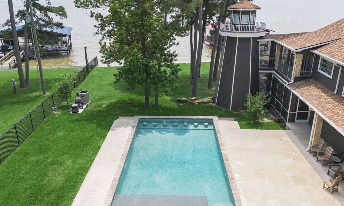 Onalaska House | Spacious Lakefront Home w/Pool, Game Room & Patio