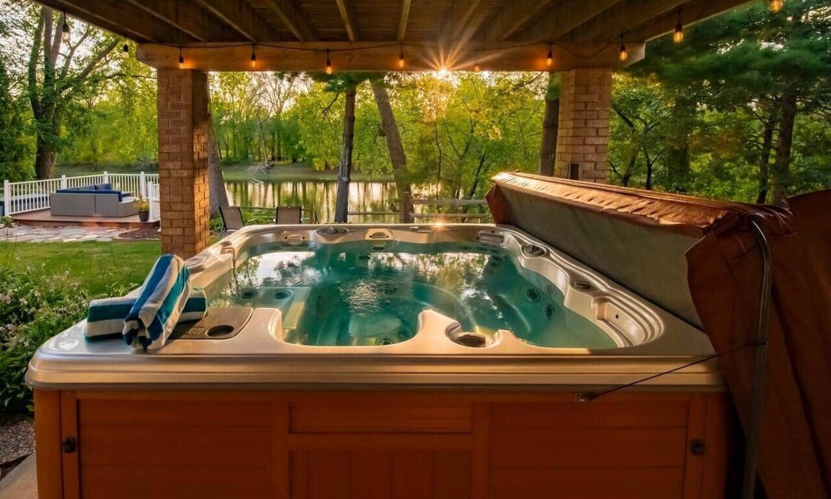 Fridley House | Spacious Riverview Home | Gather, Relax & Soak