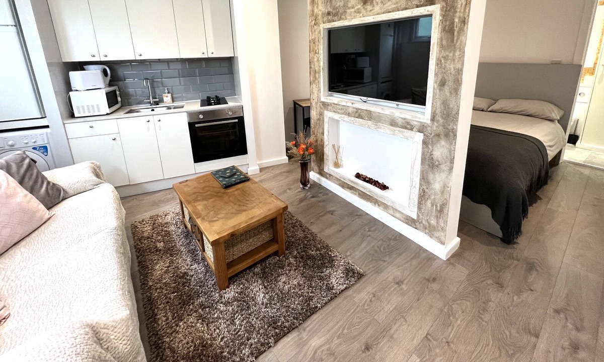 Downham Apartment | Spacious Studio Flat with Walk-in Shower