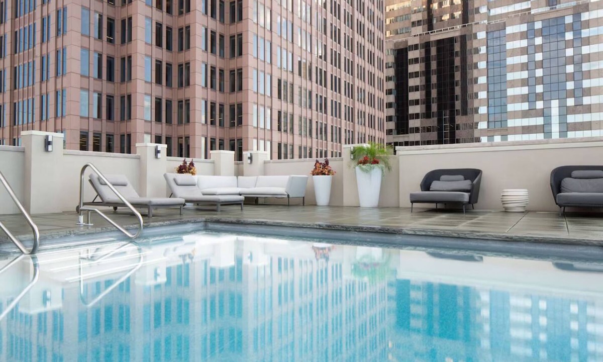 Logan Square Hotel | Spacious Suite with Kitchen | City Views | Rooftop Pool | Pet-Friendly