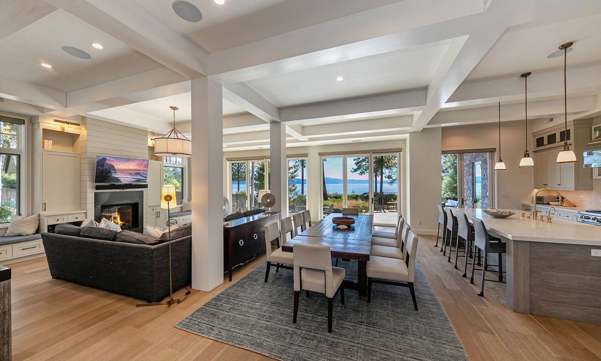 Brockway House | Spellbound Lakefront Lodge by Tahoe Getaways - 5 BR w Hot Tub, Buoy & Beach Access