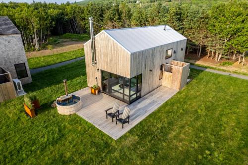 Inverness County House | Spruce - Luxury Oceanview Cottage with Hot Tub & Private Beach Access near Cabot Trail