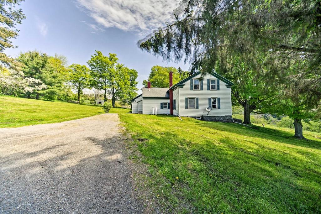 Stamford House | Stamford Farmhouse with Deck in Catskill Foothills