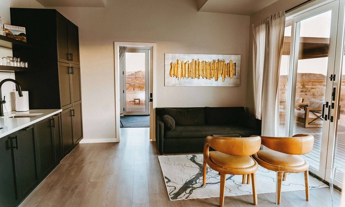 Study Butte-Terlingua Cabin | Stardust Big Bend Luxury A-Frame#7 with a fab view