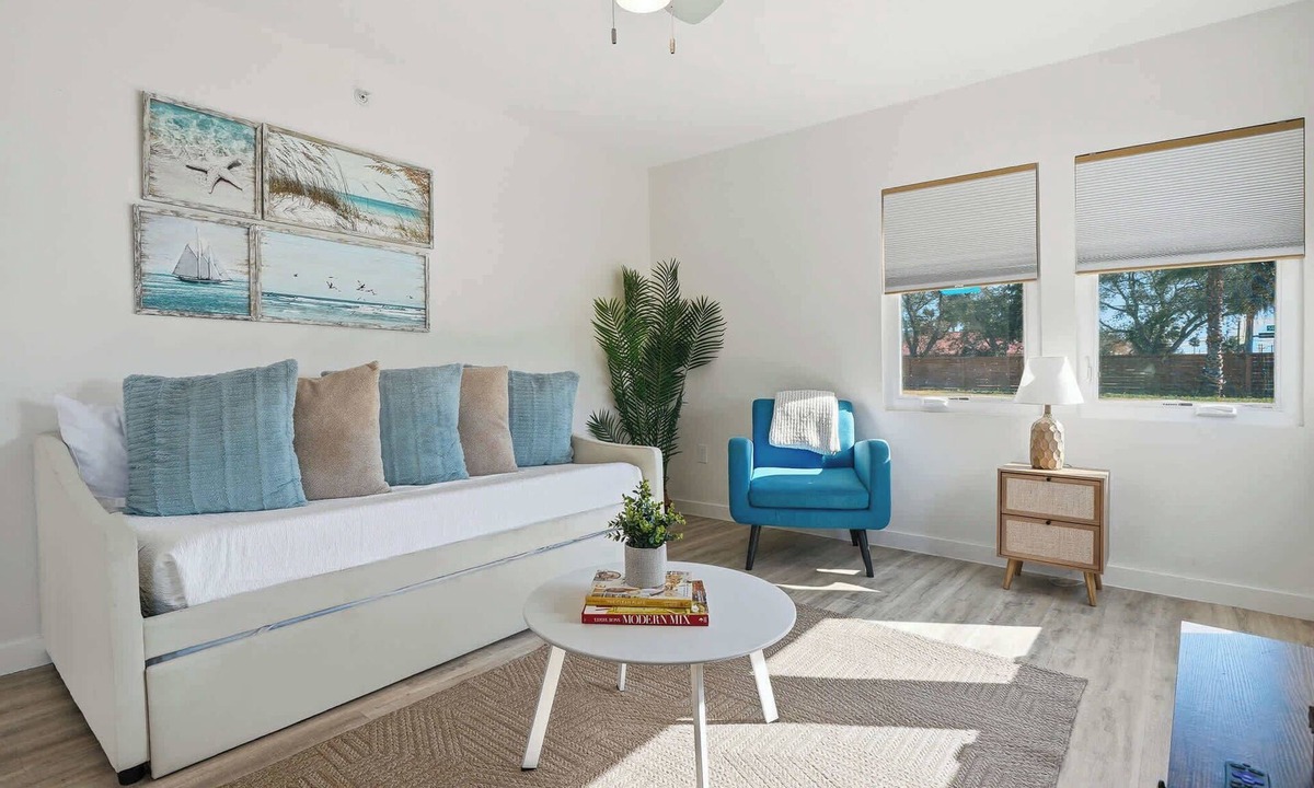 Del Mar Apartment | Stay A While Suite | 1BR Near McGee Beach & Downtown