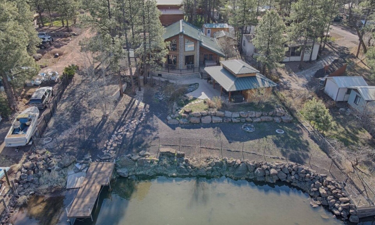 Pinetop-Lakeside Cabin | Stay At Rainbow Lake - Waterfront Cabin w/Private Dock, Hot Tub & Game Room