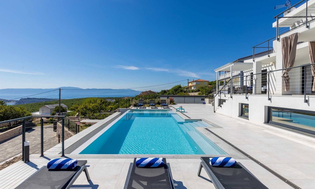 Smrika Villa | Stella Maris - contemporary villa with a pool and a sauna by MyWaycation
