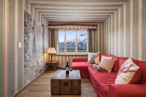 St. Moritz Apartment | StMoritz Center Vintage Terrace 180 full lake view