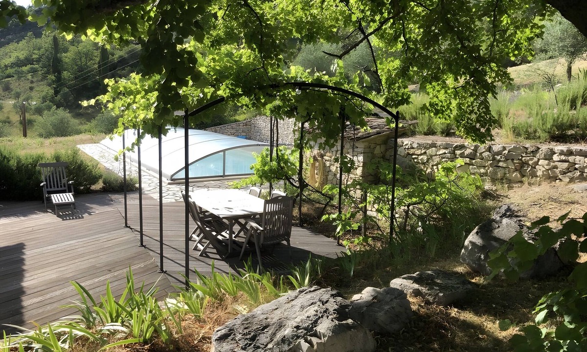 Sainte-Euphemie-sur-Ouveze House | Stone House with Private Pool and Panoramic Valley View