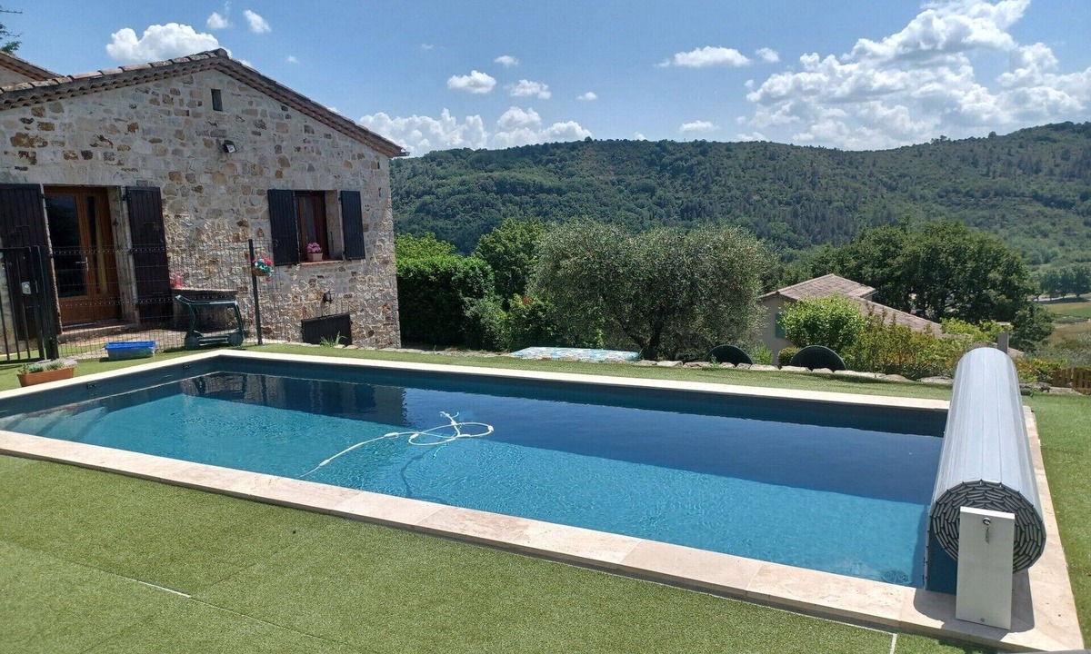 Les Assions House | Stone family home with private saltwater pool