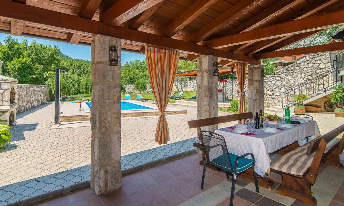 Drivenik Cabin | Stone house with private pool and garden in quiet place