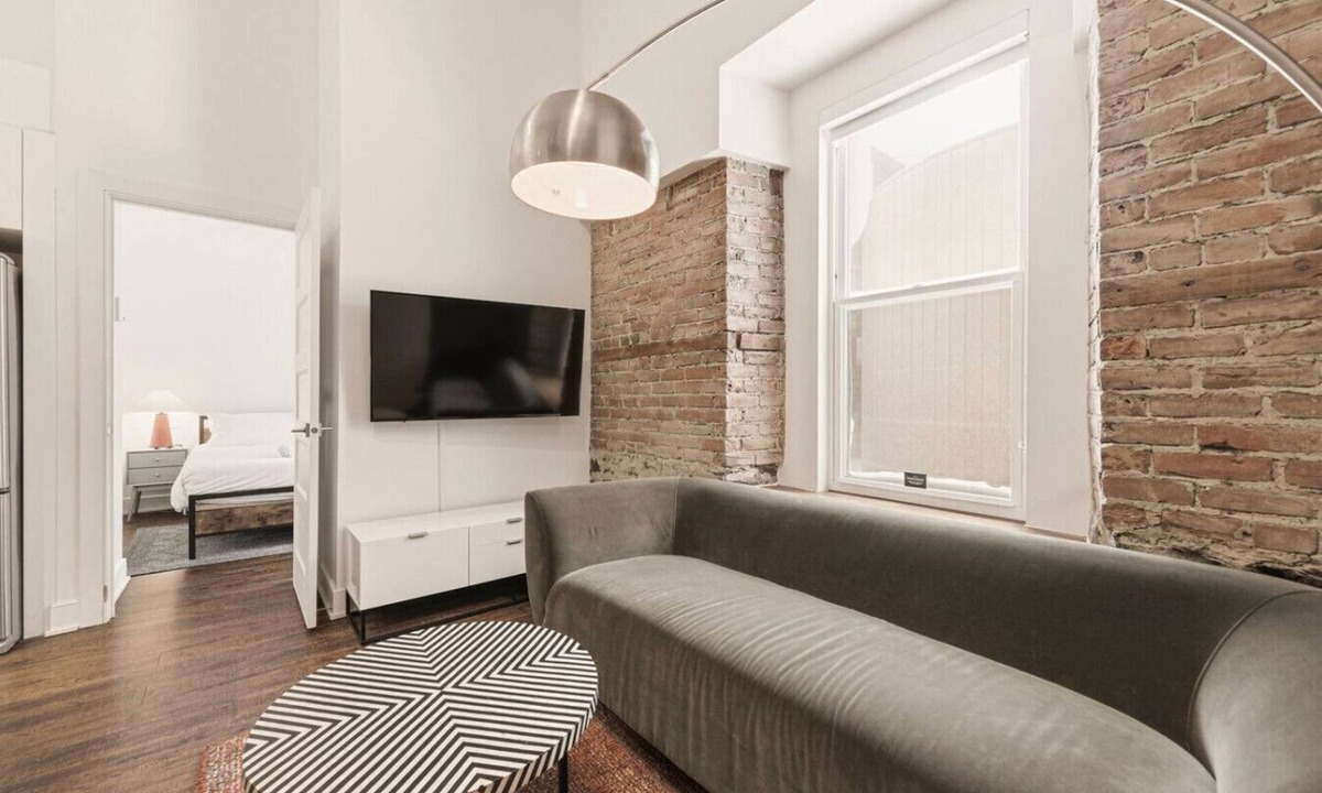 Chinatown Apartment | Stone Loft 2BR Downtown Montreal