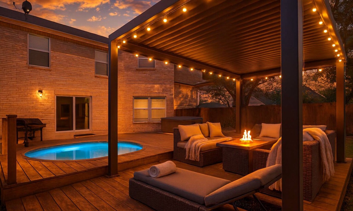 Stone Oak House | Stone Oak #1 Group Stay! sleeps 12! Hot Tub + Pool + Games+ Fire Pit Lounge