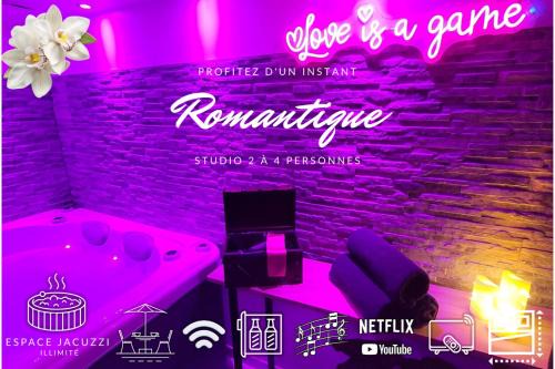 Juvignac Apartment | Studio élégant l'orchidée Jacuzzi en intérieur toute l'année
