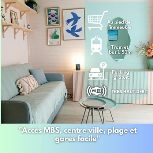 Les Cevennes Apartment | Studio 50m tram parking gratuit 13min gare