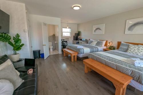 Ste Anne de Beaupre Apartment | Studio 9 - 2 min du Bord de l'eau Foyer & Barbecue
