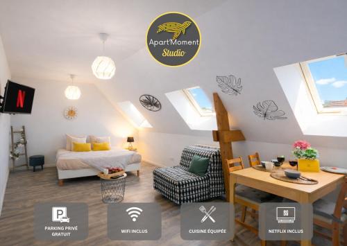 Saint-Omer Apartment | Studio avec parking privé gratuit, proche centre-ville