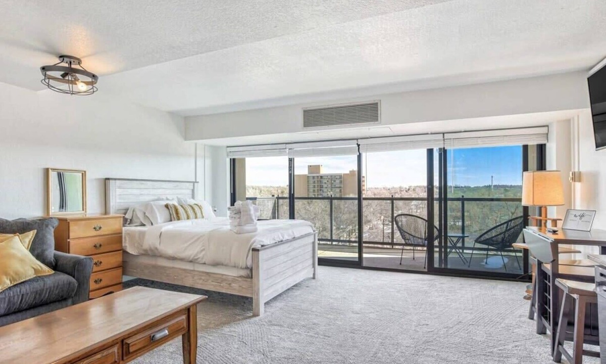 Central Colorado Springs Apartment | Studio Balcony, Citywalk Downtown Lofts CO Springs
