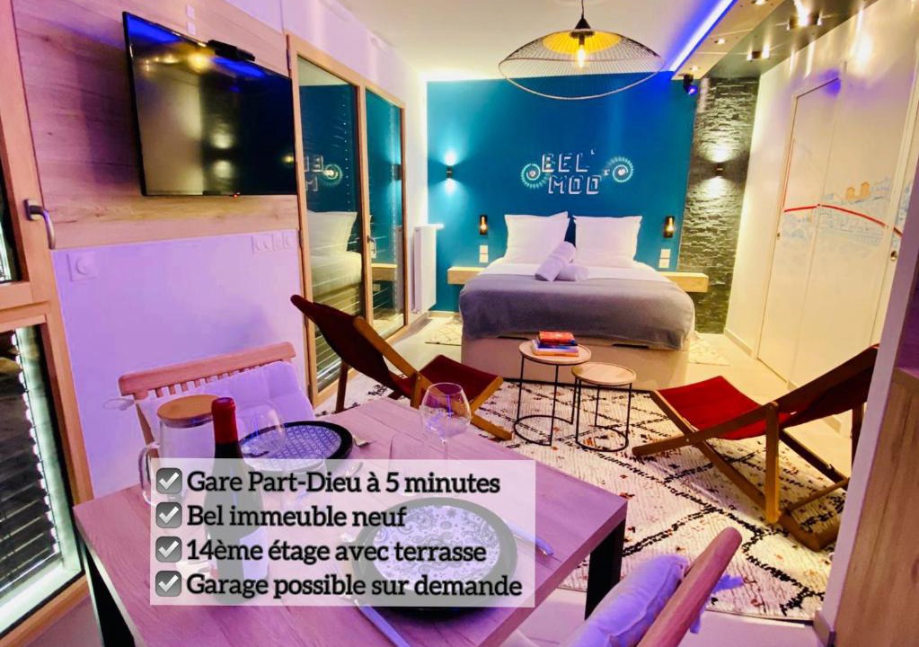 Villette Gare Apartment | Studio BEL MOD Mont d'Or - Belvédère Moderne