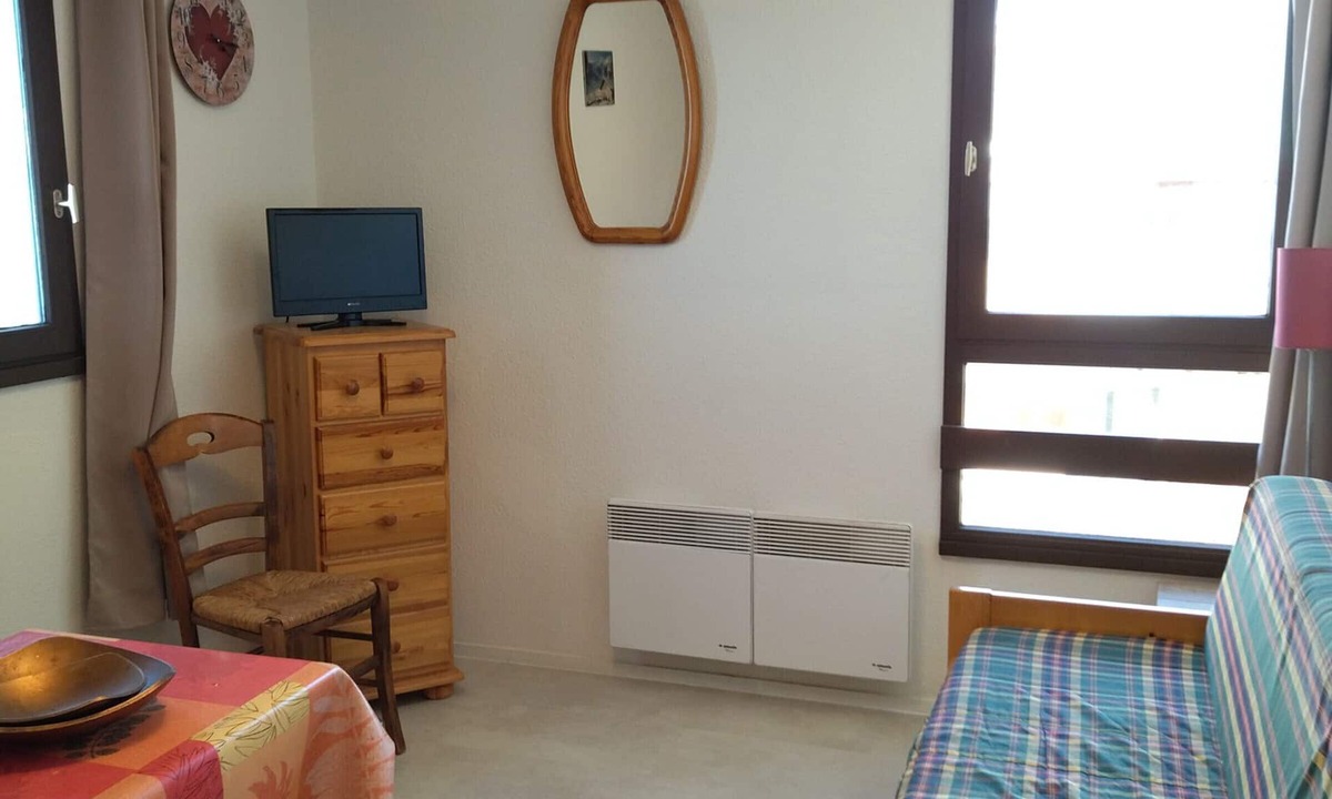 Prapoutel Apartment | Studio cabin 4 pers., ski-in ski-out, valley view