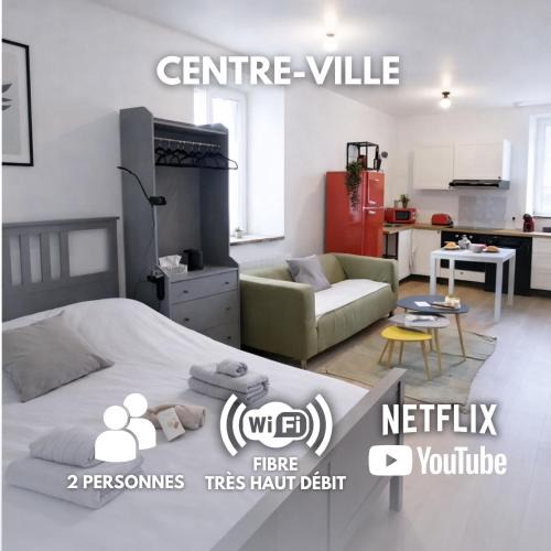 Saint-Genix-sur-Guiers Apartment | Studio Chic au Style Rétro Moderne