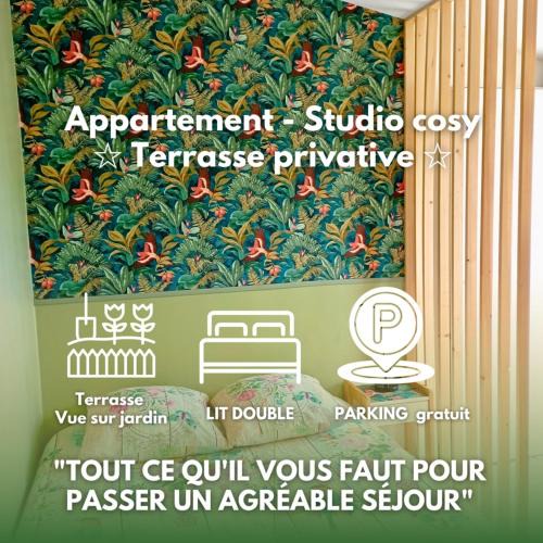 Labergement-Foigney Apartment | Studio confortable au calme - Terrasse privative