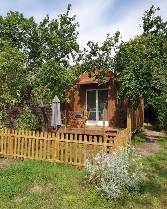 Villevieille Ski Chalet | Studio en bois independant avec terrasse et jardin