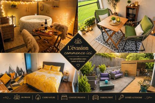 Hauteville House | Studio en Gruyère - Grande terrasse privée 50m2 et Jaccuzi optionnel