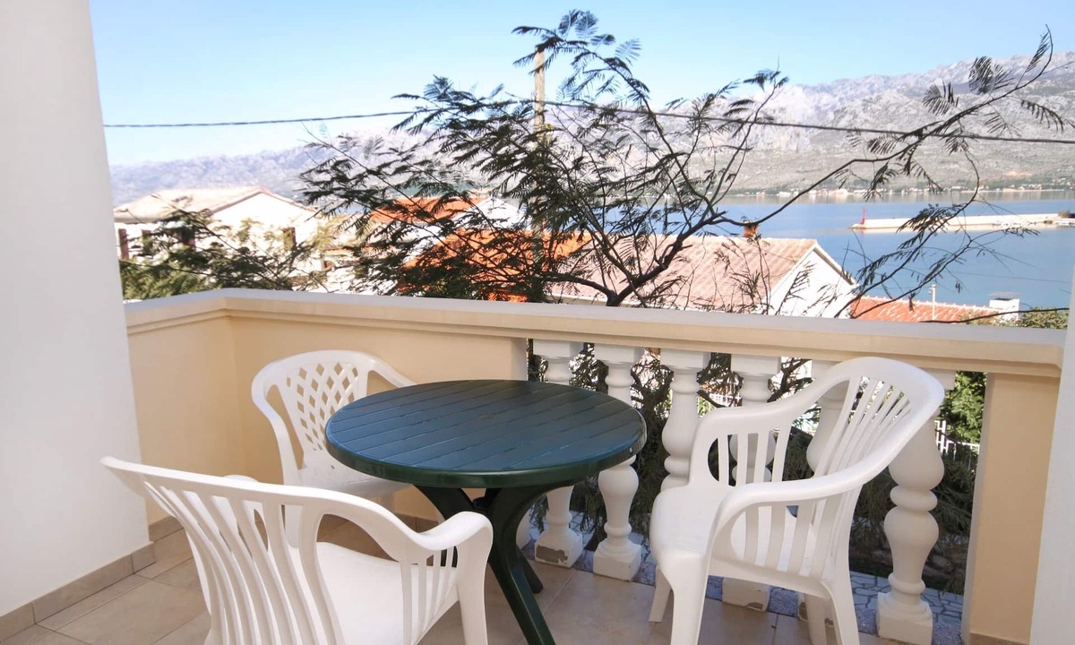 Vinjerac Apartment | Studio flat with terrace and sea view Vinjerac, Zadar (AS-3248-d)