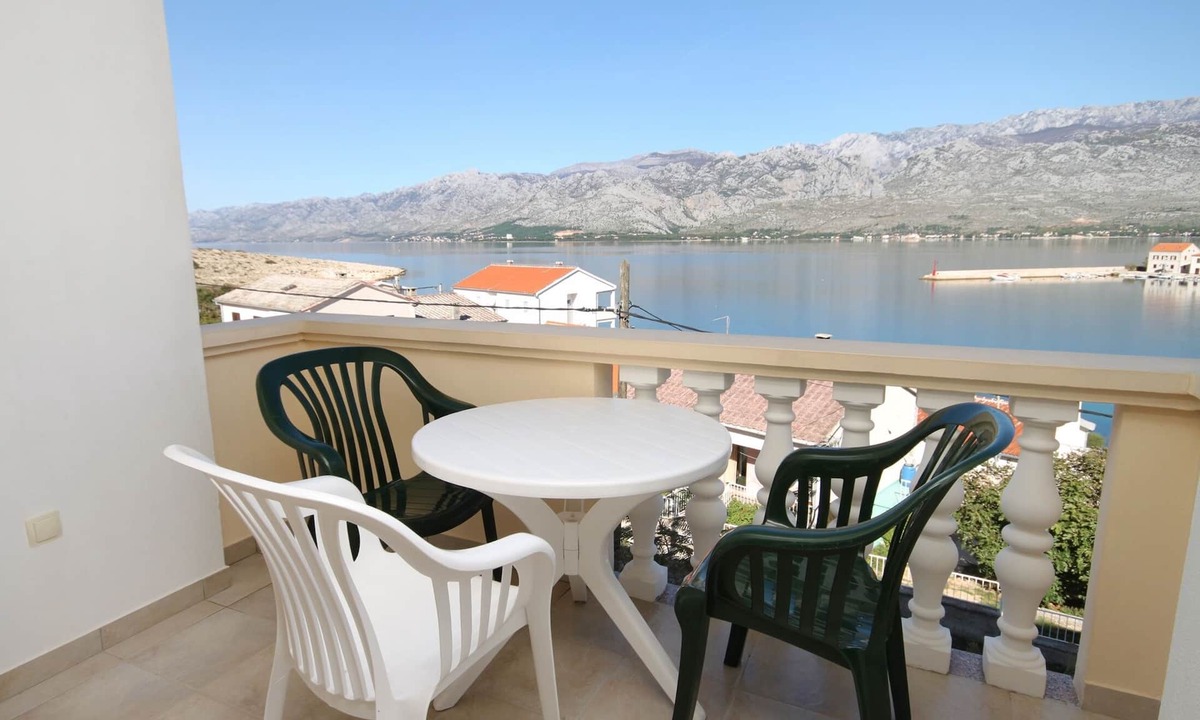 Vinjerac Apartment | Studio flat with terrace and sea view Vinjerac, Zadar (AS-3248-i)