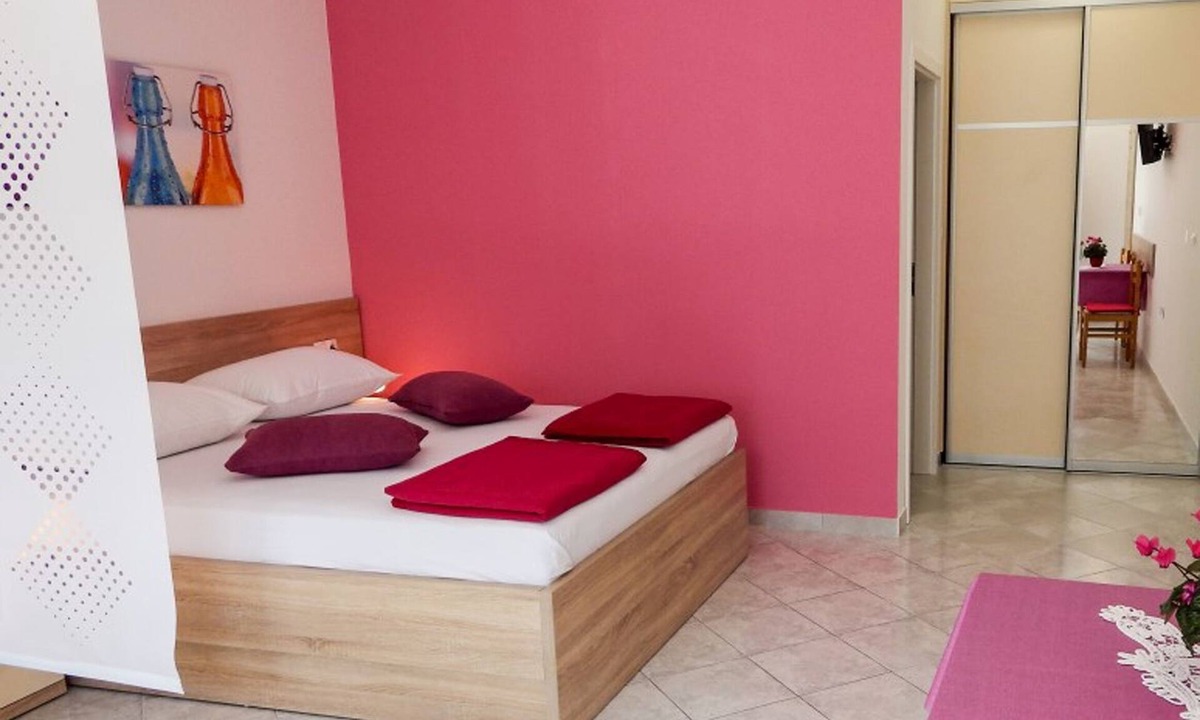 Pag Apartment | Studio flat with terrace and sea view Pag (AS-6316-a)