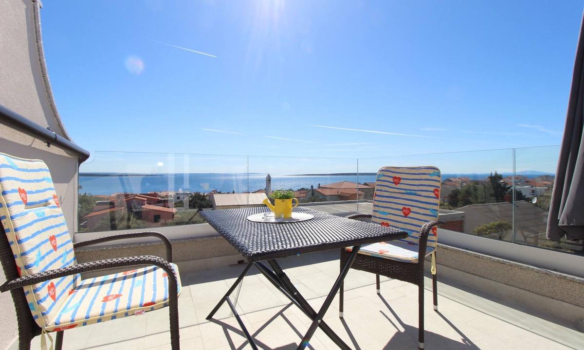 Mandre Apartment | Studio flat with terrace and sea view Mandre (Pag) (AS-6309-a)