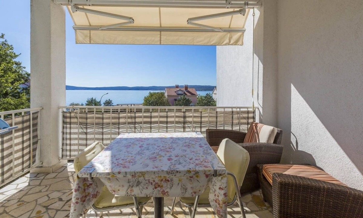 Selce Apartment | Studio flat with terrace and sea view Selce (Crikvenica) (AS-4801-a)
