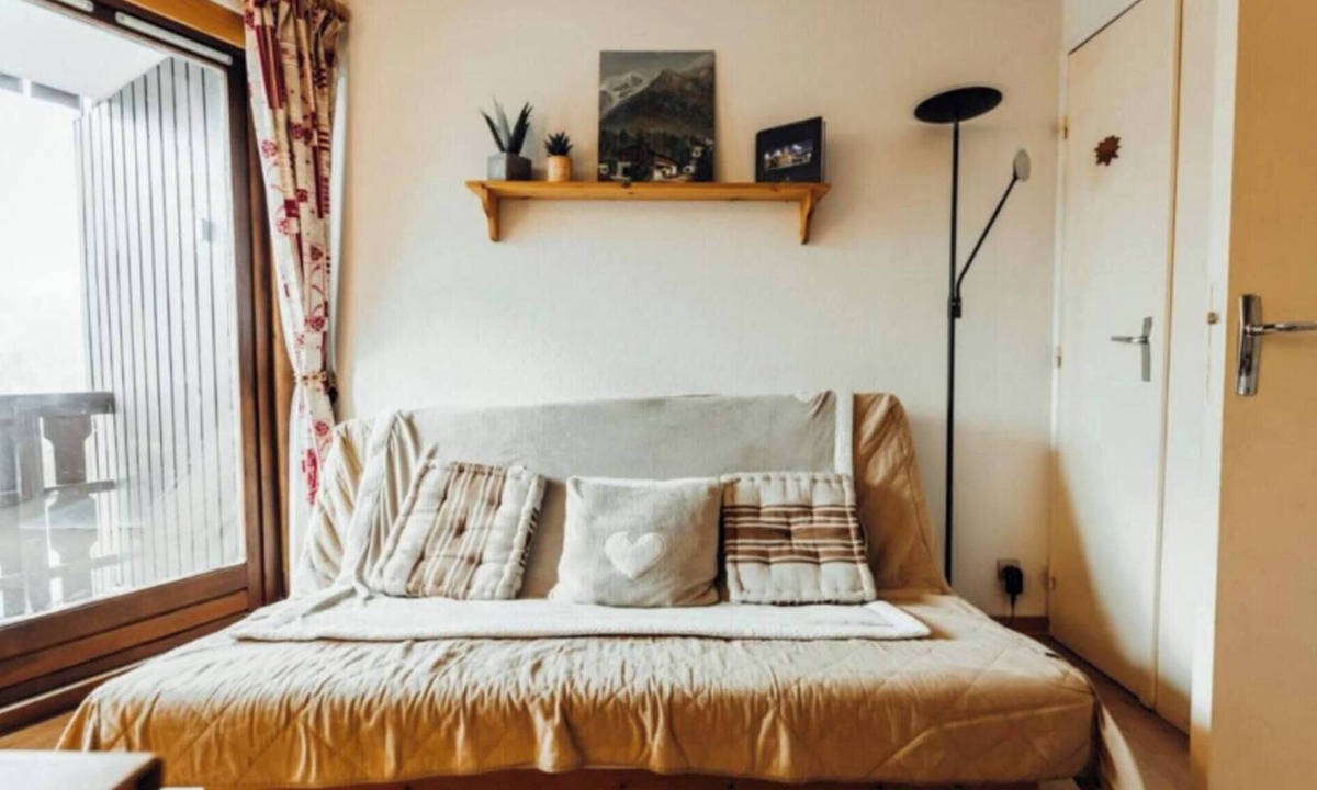 Saint-Nicolas-de-Veroce Apartment | Studio with balcony and private parking