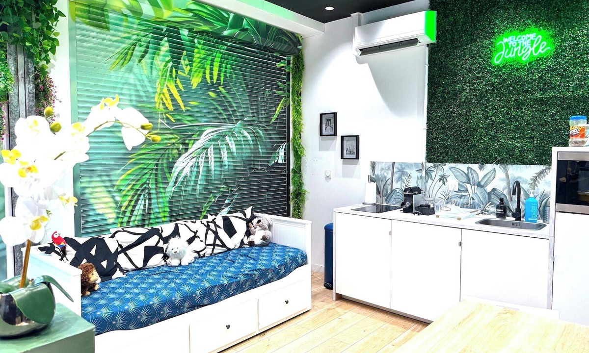 Charmettes - Bellecombe Apartment | Studio "Jungle "*Netflix*video projector*WIFI